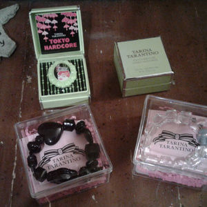 Tarina Tarantino lipgloss and bracelets lot